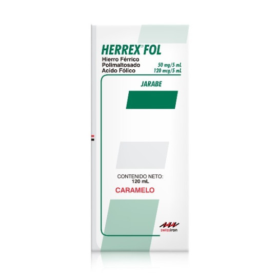 HERREX FOL CARAMELO JARABE 120 ML