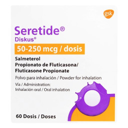 SERETIDE DISKUS 50/250 MCG 60 DOSIS