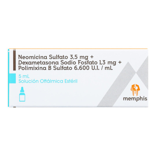 NEOMICINA DEXAMETASONA POLIMIXINA SOLUCION OFTALMICA 5 ML MEMPHIS