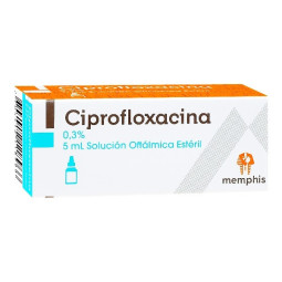 CIPROFLOXACINA SOLUCION OFTALMICA 0.3% 5 ML MEMPHIS