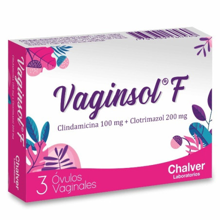 VAGINSOL F 100/200MG 3 OVULOS VAGINALES