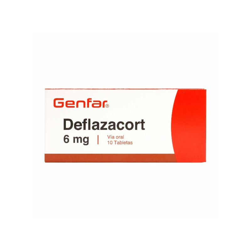 DEFLAZACORT 6 MG 10 TABLETAS GENFAR