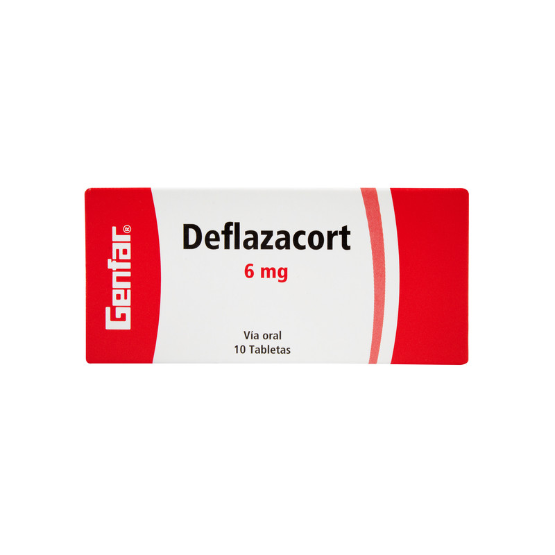 DEFLAZACORT 6 MG 10 TABLETAS GENFAR
