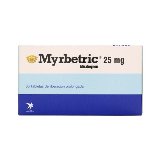 MYRBETRIC 25 MG 30 TABLETAS LIBERACION PROLONGADA