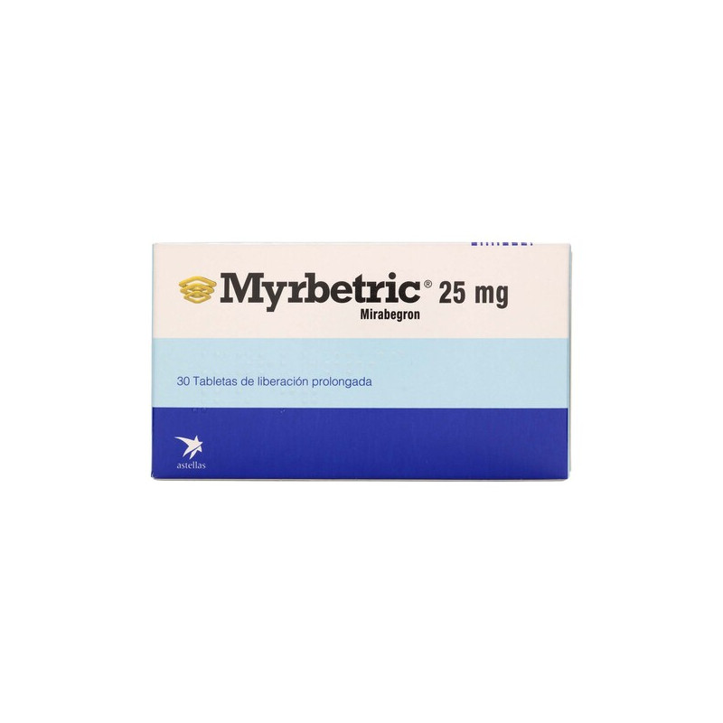MYRBETRIC 25 MG 30 TABLETAS LIBERACION PROLONGADA