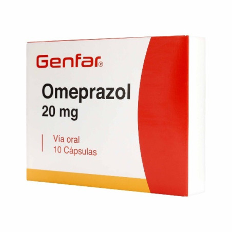 OMEPRAZOL 20 MG 10 CAPSULAS GENFAR