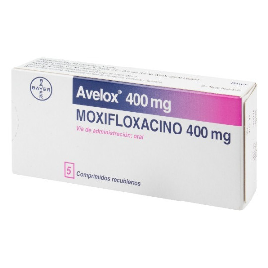 AVELOX 400 MG 5 COMPRIMIDOS RECUBIERTOS