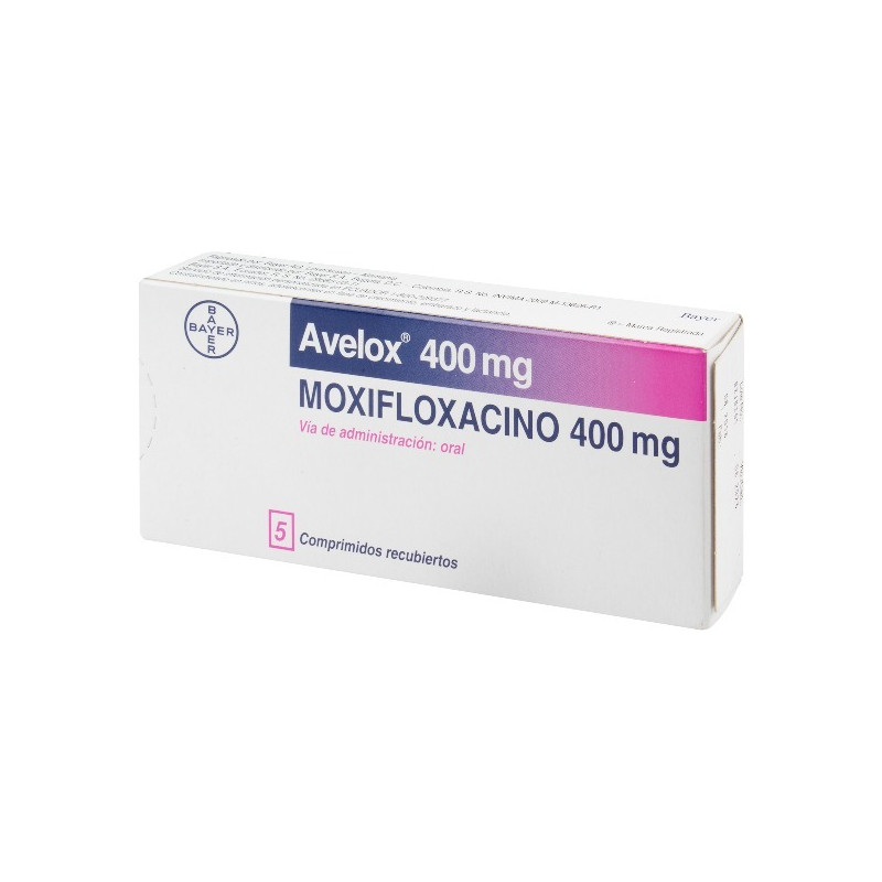 AVELOX 400 MG 5 COMPRIMIDOS RECUBIERTOS