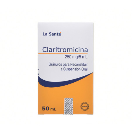 CLARITROMICINA SUSPENSION ORAL 250 MG 50 ML LA SANTE