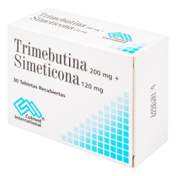 TRIMEBUTINA SIMETICONA 200/120MG 30 TABLETAS RECUBIERTAS COLMED