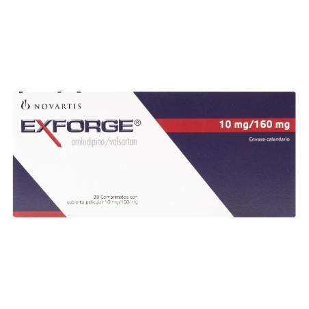 EXFORGE 10/160MG 28 COMPRIMIDOS CON CUBIERTA