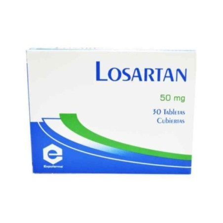 LOSARTAN 50 MG 30 TABLETAS RECUBIERTAS EXPOFARMA