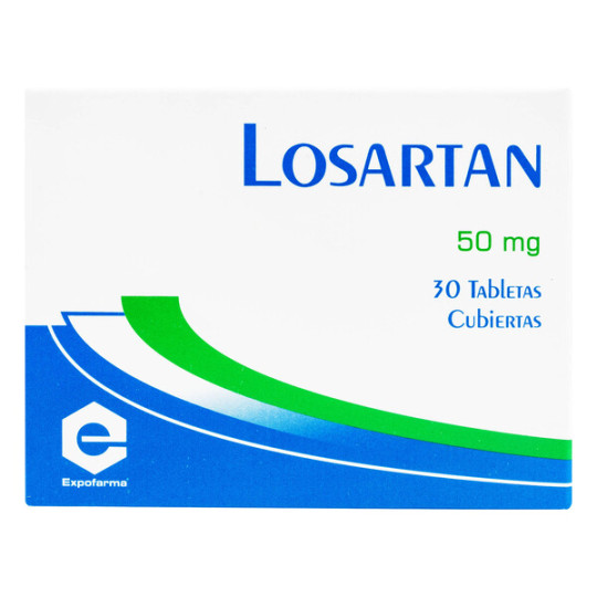 LOSARTAN 50 MG 30 TABLETAS RECUBIERTAS EXPOFARMA