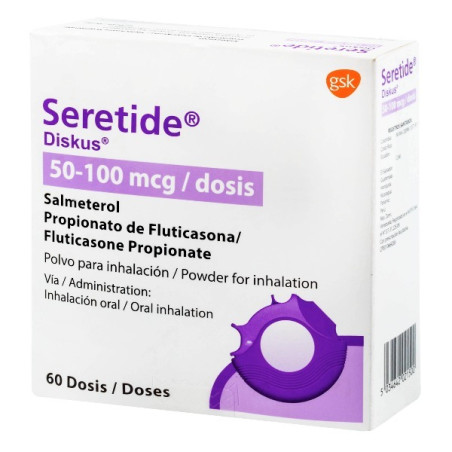 SERETIDE DISKUS 50/100 MCG 60 DOSIS