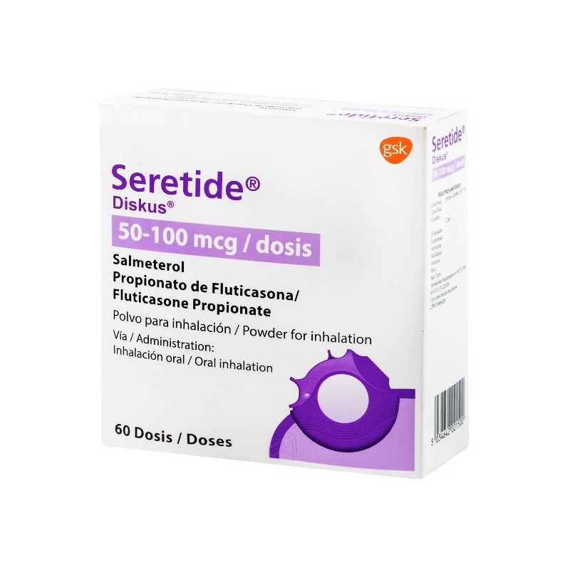 SERETIDE DISKUS 50/100 MCG 60 DOSIS