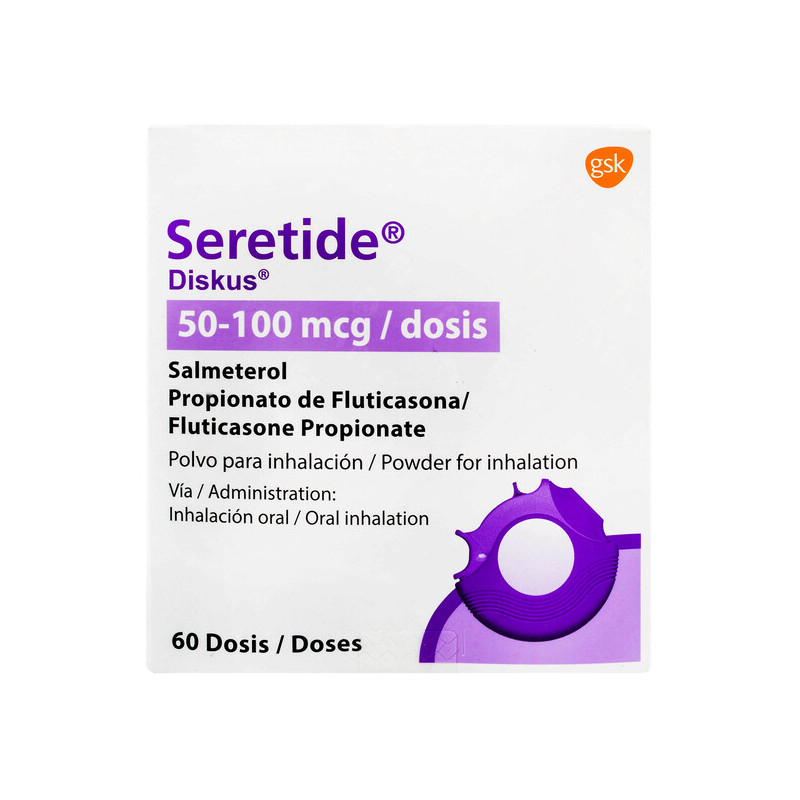 SERETIDE DISKUS 50/100 MCG 60 DOSIS