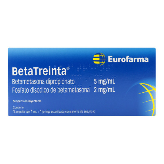 BETATREINTA 5MG + 2MG 1 ML AMPOLLA