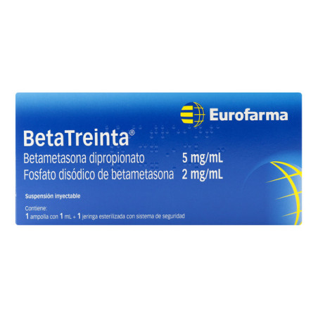BETATREINTA 5MG + 2MG 1 ML AMPOLLA