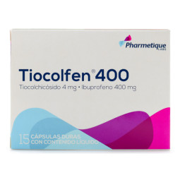 TIOCOLFEN 400 MG 15 CAPSULAS DURAS