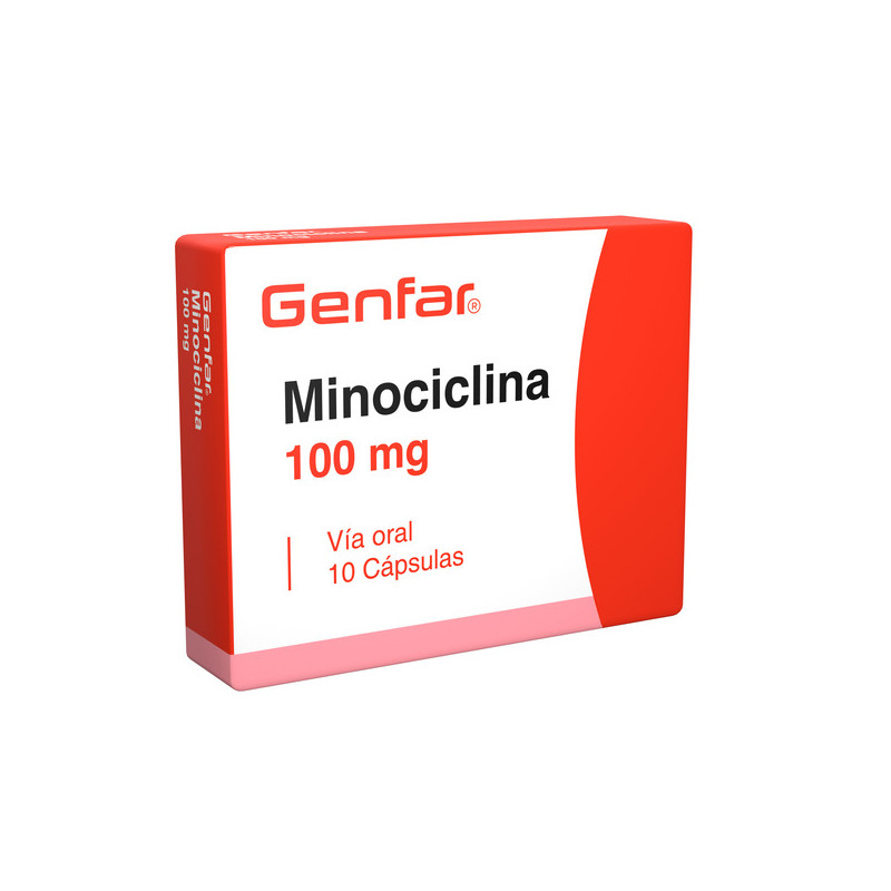 MINOCICLINA 100 MG 10 CAPSULAS GENFAR