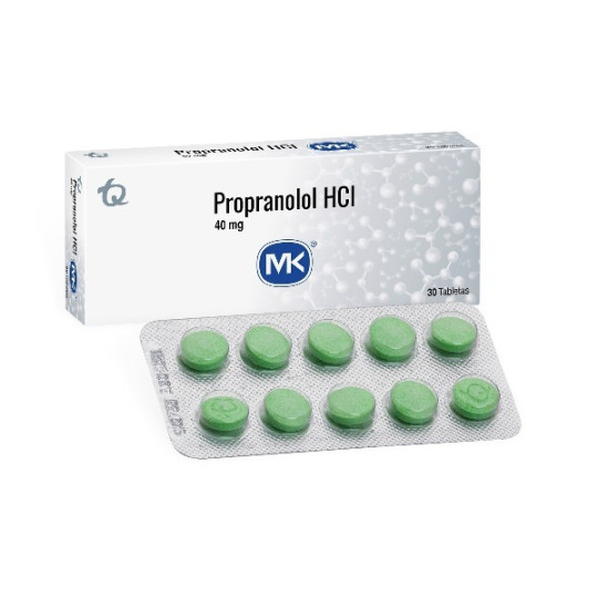 PROPRANOLOL 40 MG 30 TABLETAS MK
