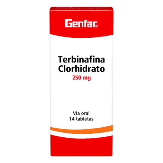 TERBINAFINA 250 MG 14 TABLETAS GENFAR