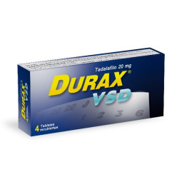 DURAX VSD 20 MG 4 TABLETAS RECUBIERTAS