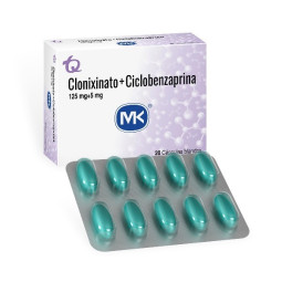 CLONIXINATO CICLOBENZAPRINA 20 CAPSULAS BLANDAS MK