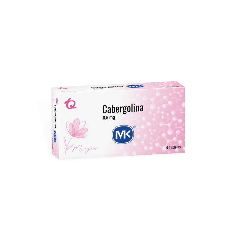 CABERGOLINA 0.5 MG 4 TABLETAS MK