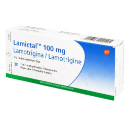 LAMICTAL 100 MG 30 TABLETAS DISPERSABLES