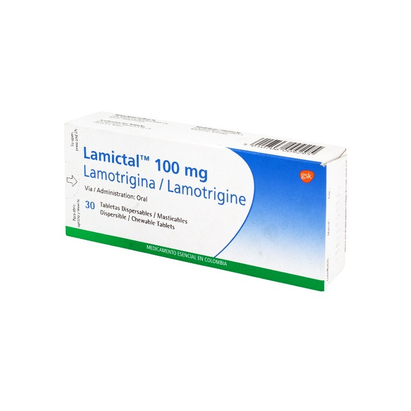 LAMICTAL 100 MG 30 TABLETAS DISPERSABLES