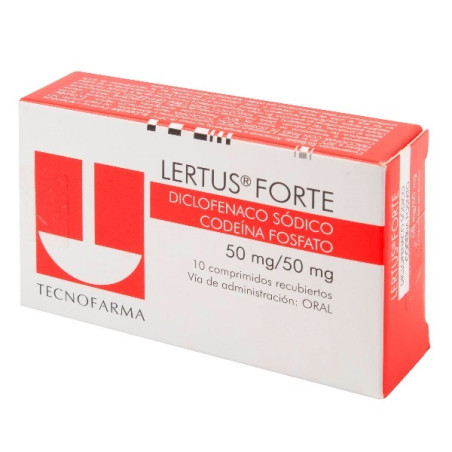 LERTUS FORTE 50/50MG 10 COMPRIMIDOS
