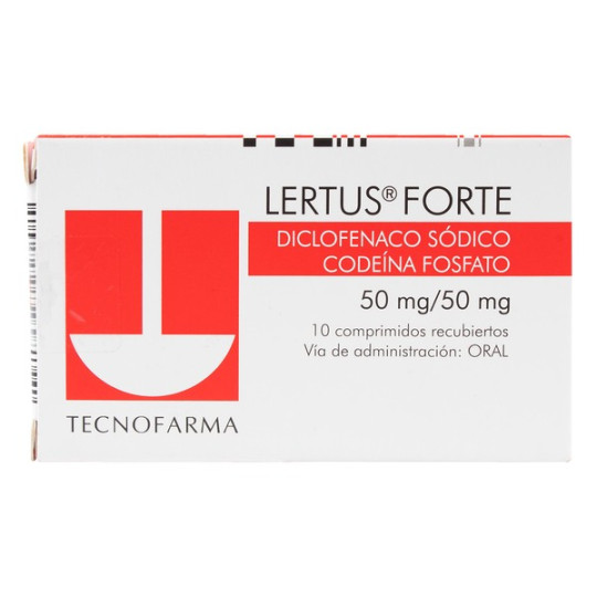 LERTUS FORTE 50/50MG 10 COMPRIMIDOS