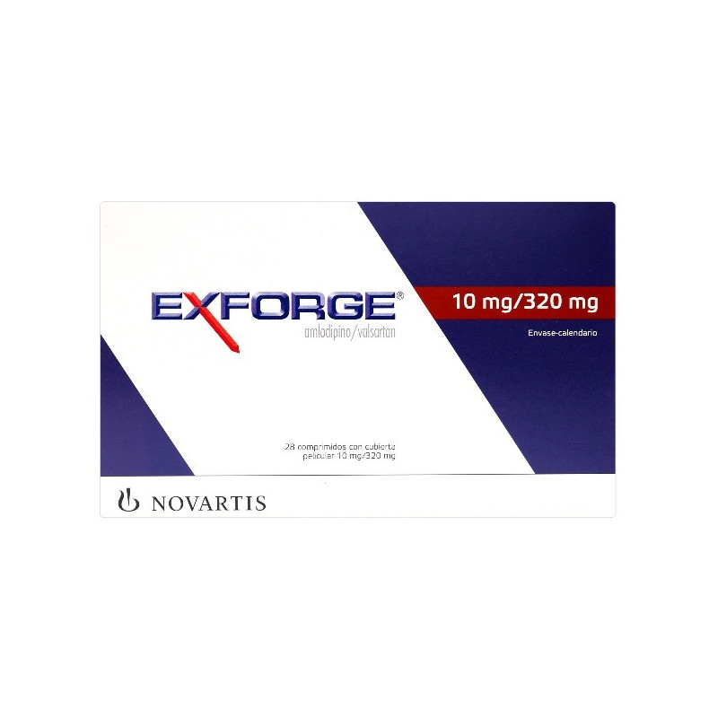 EXFORGE 10/320MG 28 COMPRIMIDOS CON CUBIERTA