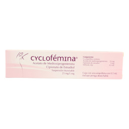 CYCLOFEMINA 25/5MG 0.5ML 1 AMPOLLA + JERINGA