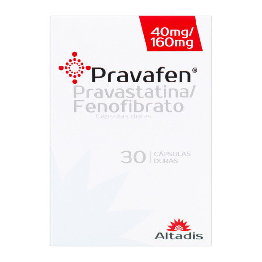 PRAVAFEN 40/160MG 30 CAPSULAS DURA