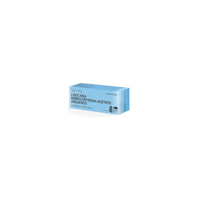 LIDOCAINA HIDROCORTISONA UNGUENTO RECTAL 10 G