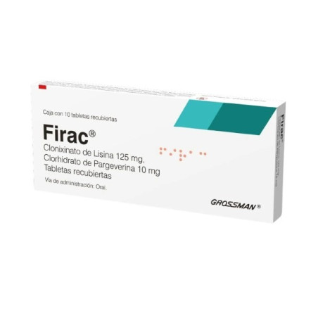 FIRAC 125/10MG 10 TABLETAS RECUBIERTAS