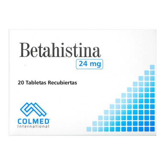BETAHISTINA 24 MG 20 TABLETAS RECUBIERTAS COLMED