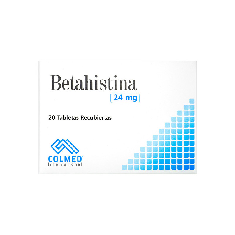 BETAHISTINA 24 MG 20 TABLETAS RECUBIERTAS COLMED
