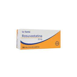 ROSUVASTATINA 20 MG 30 TABLETAS RECUBIERTAS LA SANTE