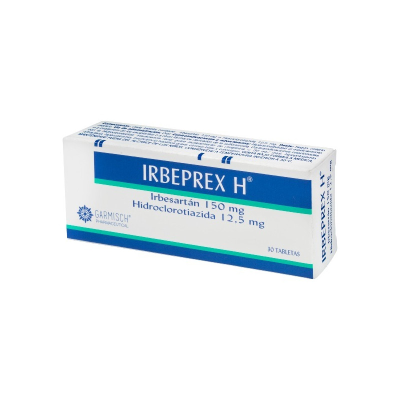 IRBEPREX H 150/12.5MG 30 TABLETAS