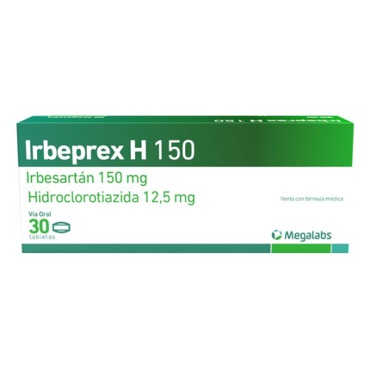 IRBEPREX H 150/12.5MG 30 TABLETAS