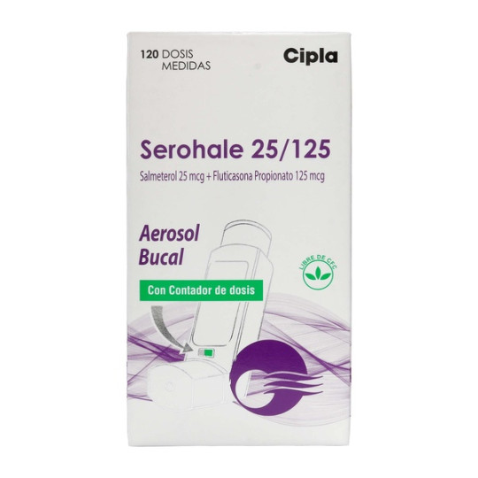 SEROHALE 25/125MCG INHALADOR 120 DOSIS