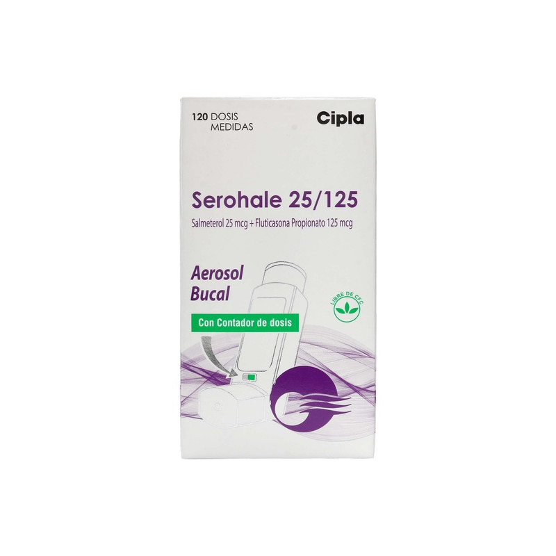 SEROHALE 25/125MCG INHALADOR 120 DOSIS