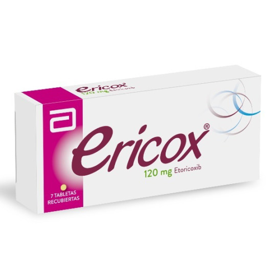 ERICOX 120 MG 7 TABLETAS RECUBIERTAS