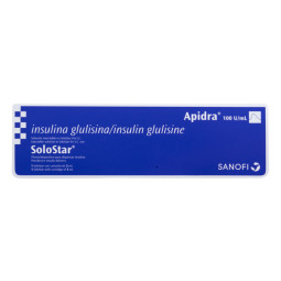 APIDRA SOLOSTAR 100UI 3 ML 1 CARTUCHO