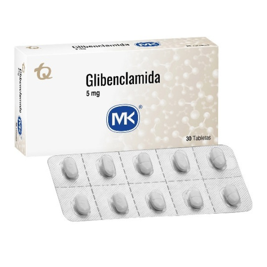 GLIBENCLAMIDA 5 MG 30 TABLETAS MK