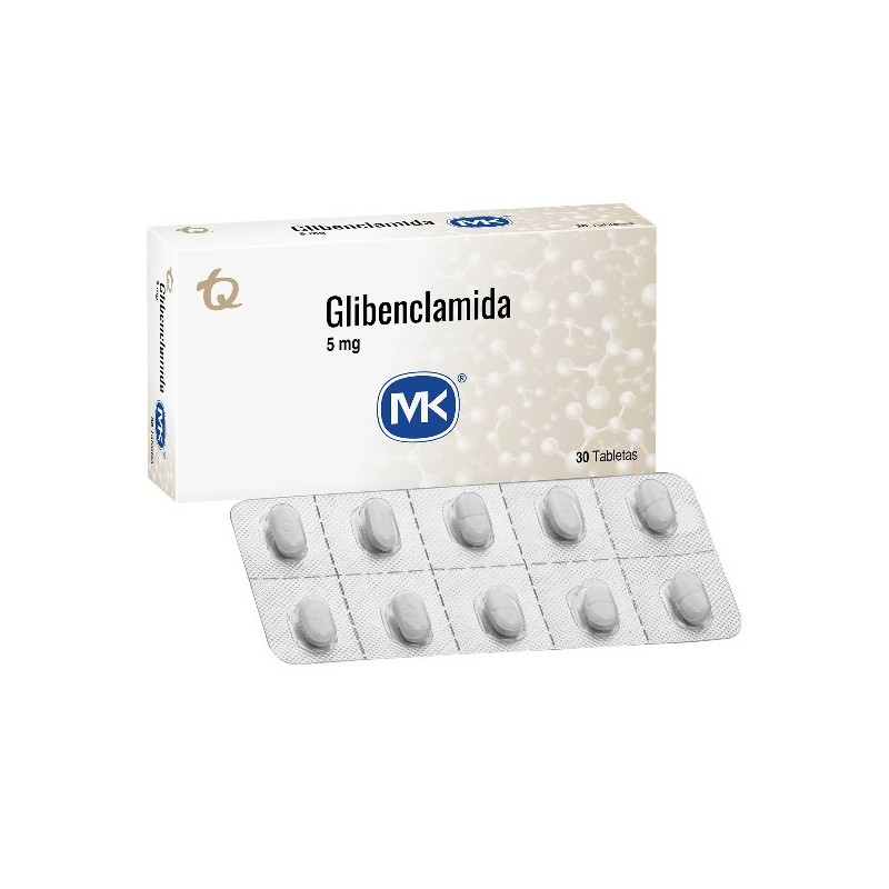 GLIBENCLAMIDA 5 MG 30 TABLETAS MK
