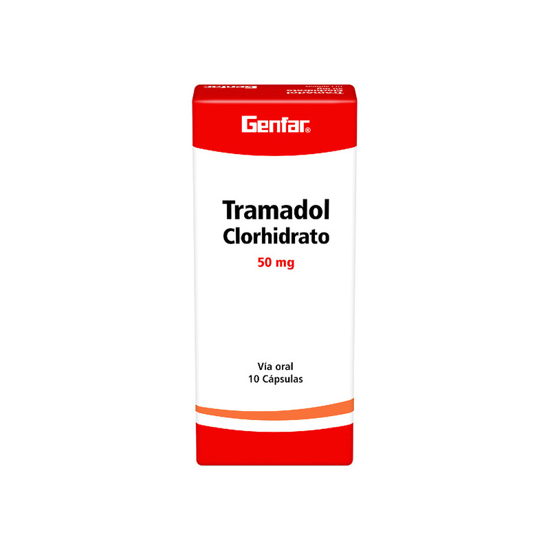 TRAMADOL 50 MG 10 CAPSULAS GENFAR
